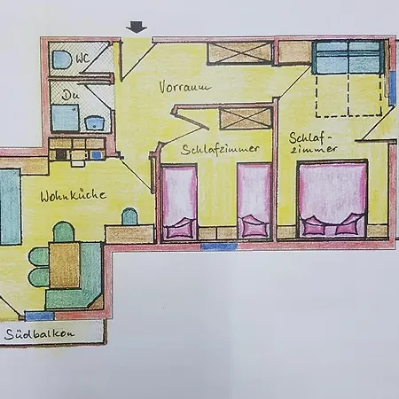 شقة Appartementhaus Sonne