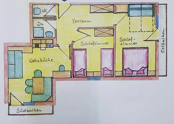 Appartement Appartementhaus Sonne